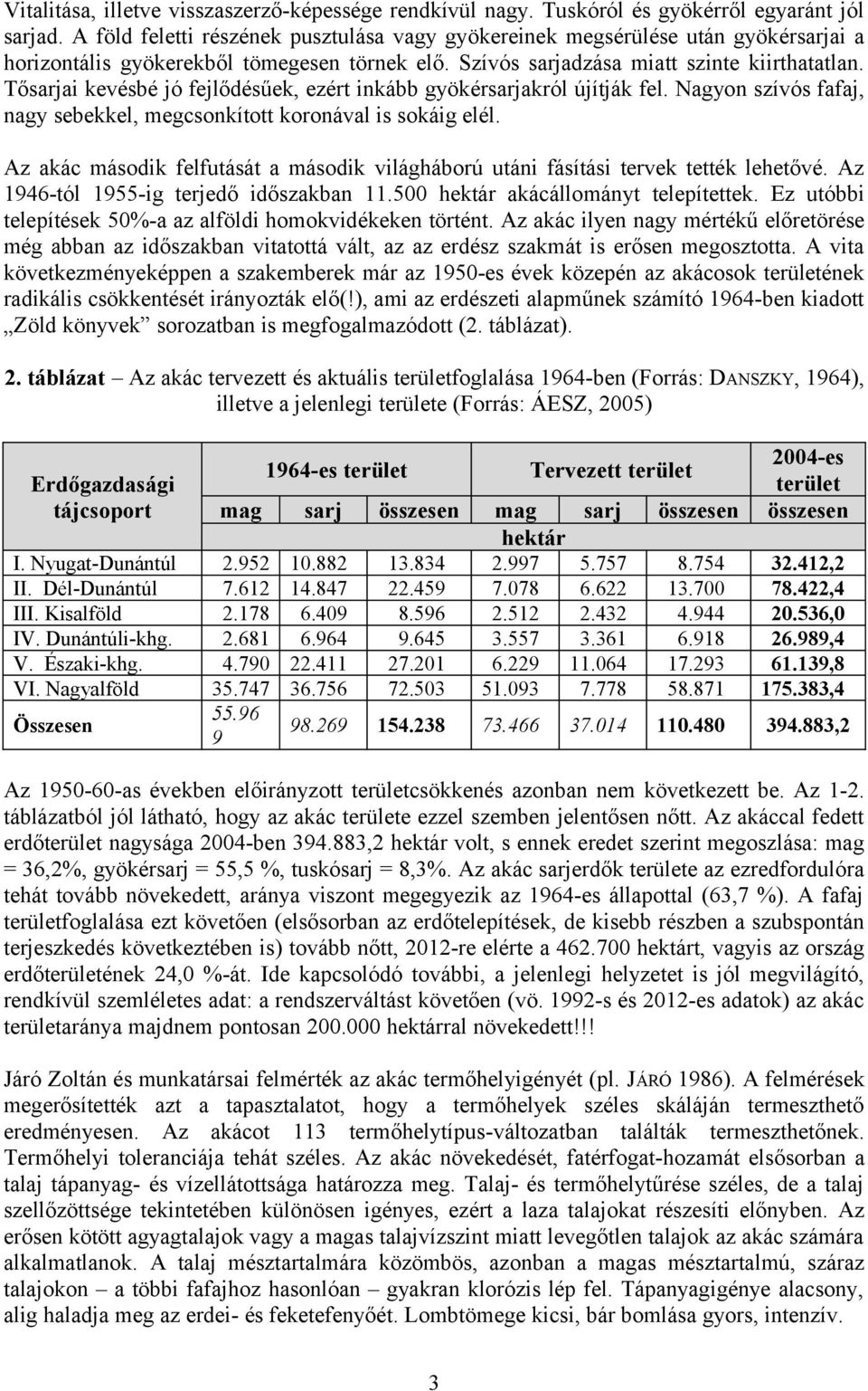 Tősarjai kevésbé jó fejlődésűek, ezért inkább gyökérsarjakról újítják fel. Nagyon szívós fafaj, nagy sebekkel, megcsonkított koronával is sokáig elél.