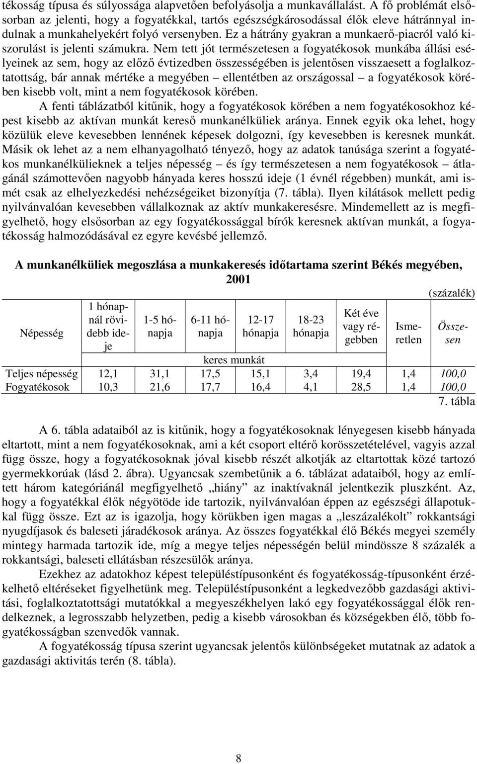 Ez a hátrány gyakran a munkaerı-piacról való kiszorulást is jelenti számukra.