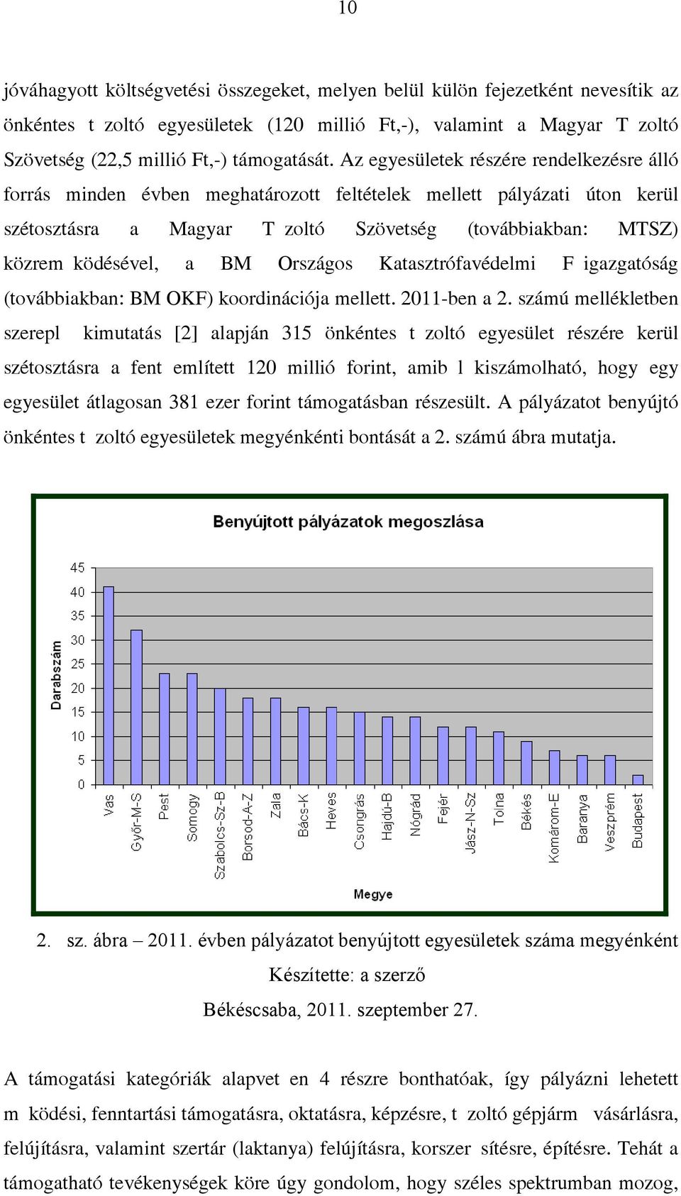 Országos Katasztrófavédelmi Figazgatóság (továbbiakban: BM OKF) koordinációja mellett. 2011-ben a 2.