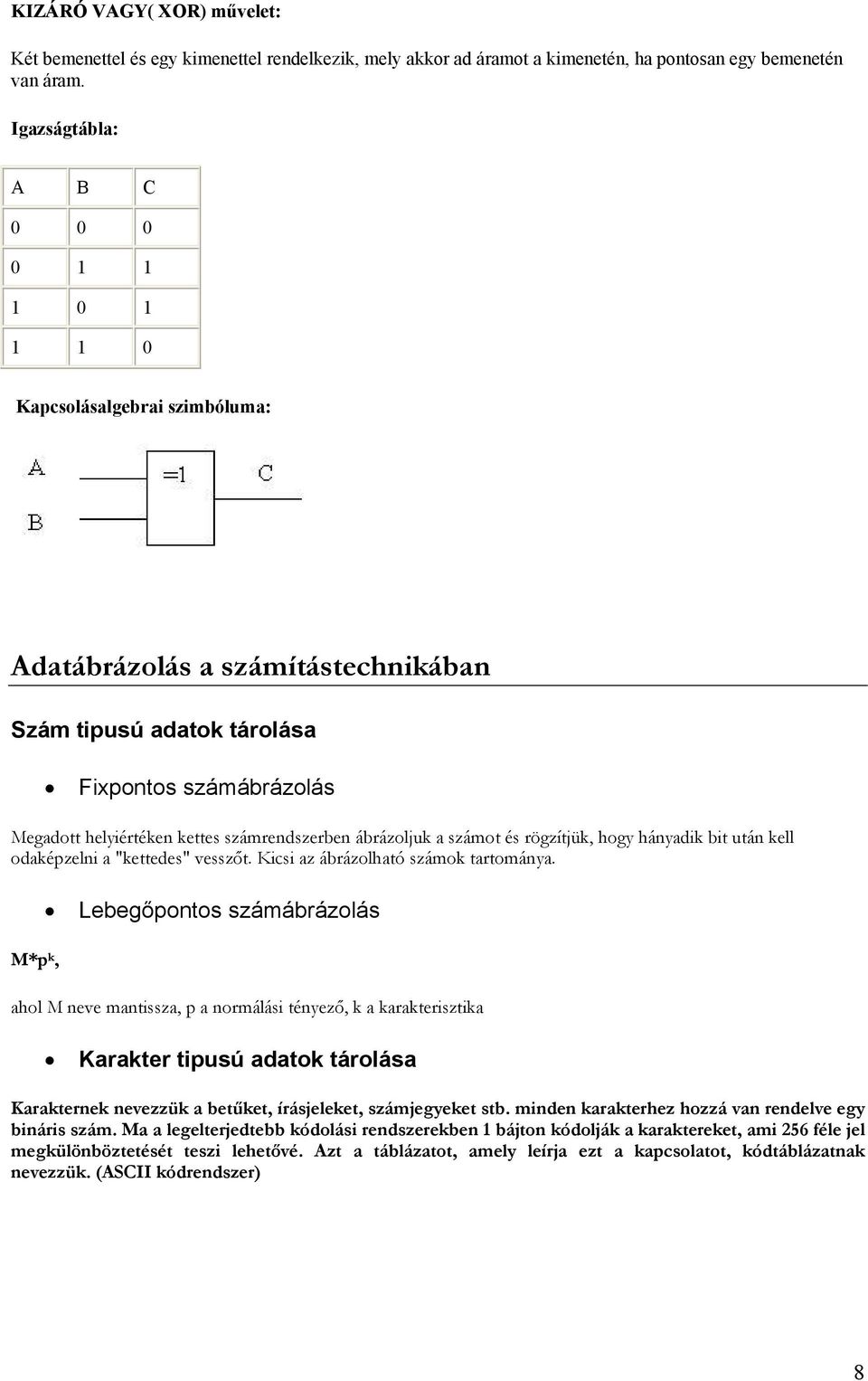 számrendszerben ábrázoljuk a számot és rögzítjük, hogy hányadik bit után kell odaképzelni a "kettedes" vesszőt. Kicsi az ábrázolható számok tartománya.