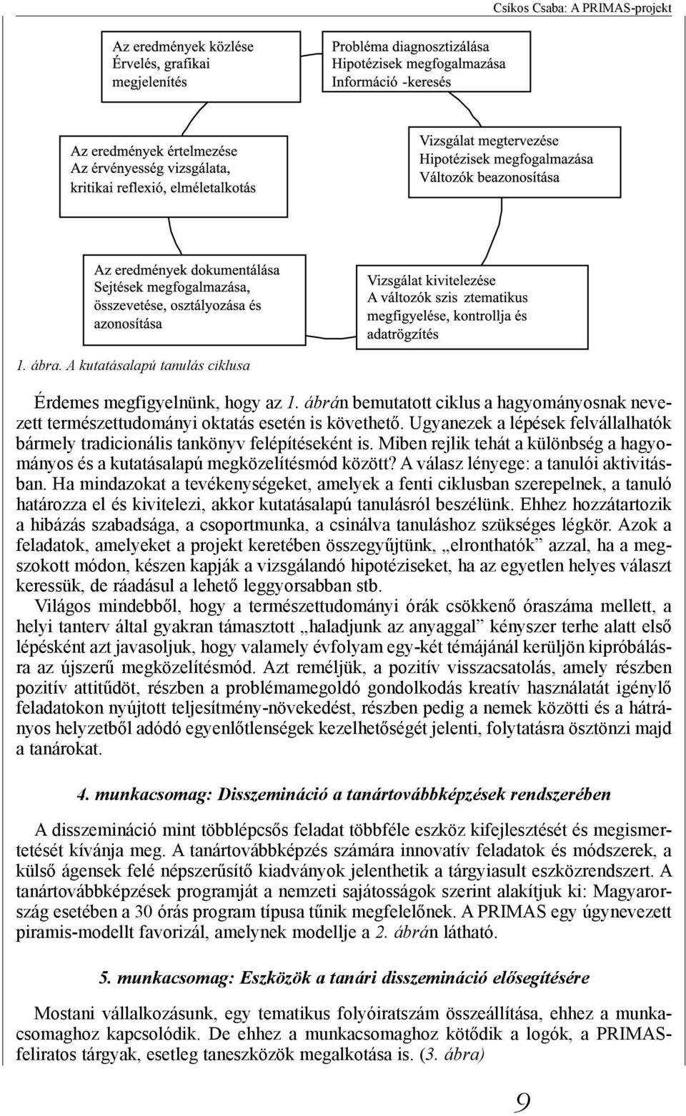 Miben rejlik tehát a különbség a hagyományos és a kutatásalapú megközelítésmód között? A válasz lényege: a tanulói aktivitásban.