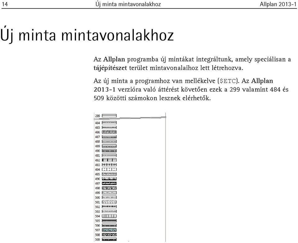 létrehozva. Az új minta a programhoz van mellékelve ($ETC).