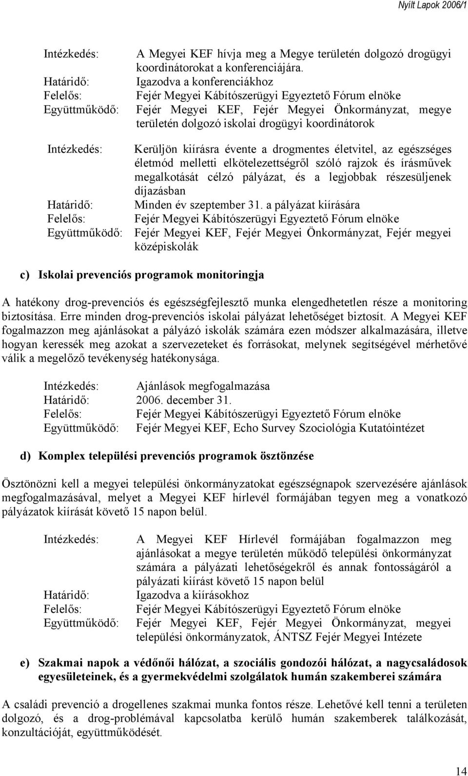 melletti elkötelezettségről szóló rajzok és írásművek megalkotását célzó pályázat, és a legjobbak részesüljenek díjazásban Minden év szeptember 31.