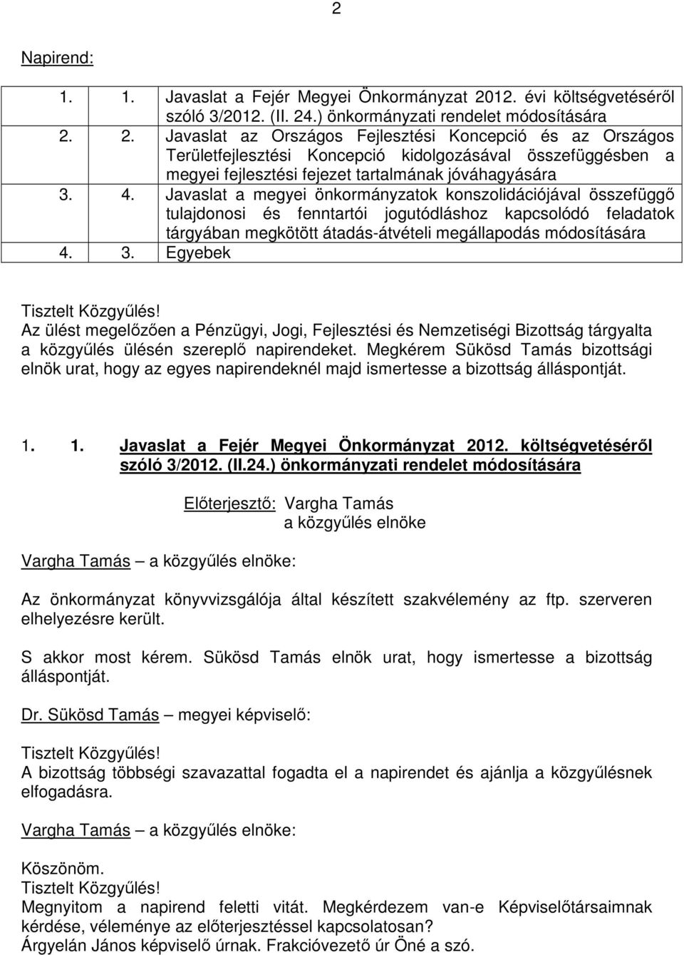 .) önkormányzati rendelet módosítására 2.