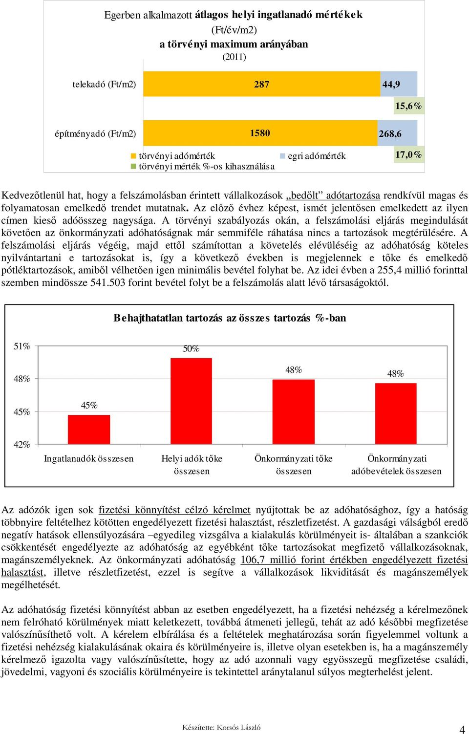 Az elızı évhez képest, ismét jelentısen emelkedett az ilyen címen kiesı adóösszeg nagysága.