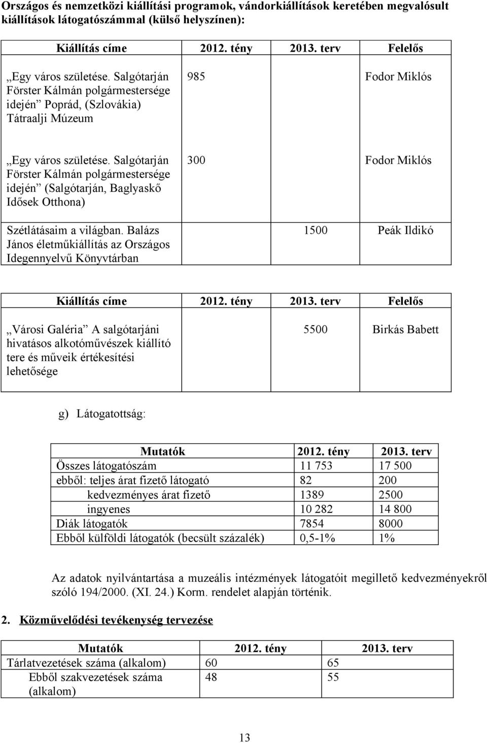 Salgótarján Förster Kálmán polgármestersége idején (Salgótarján, Baglyaskő Idősek Otthona) Szétlátásaim a világban.