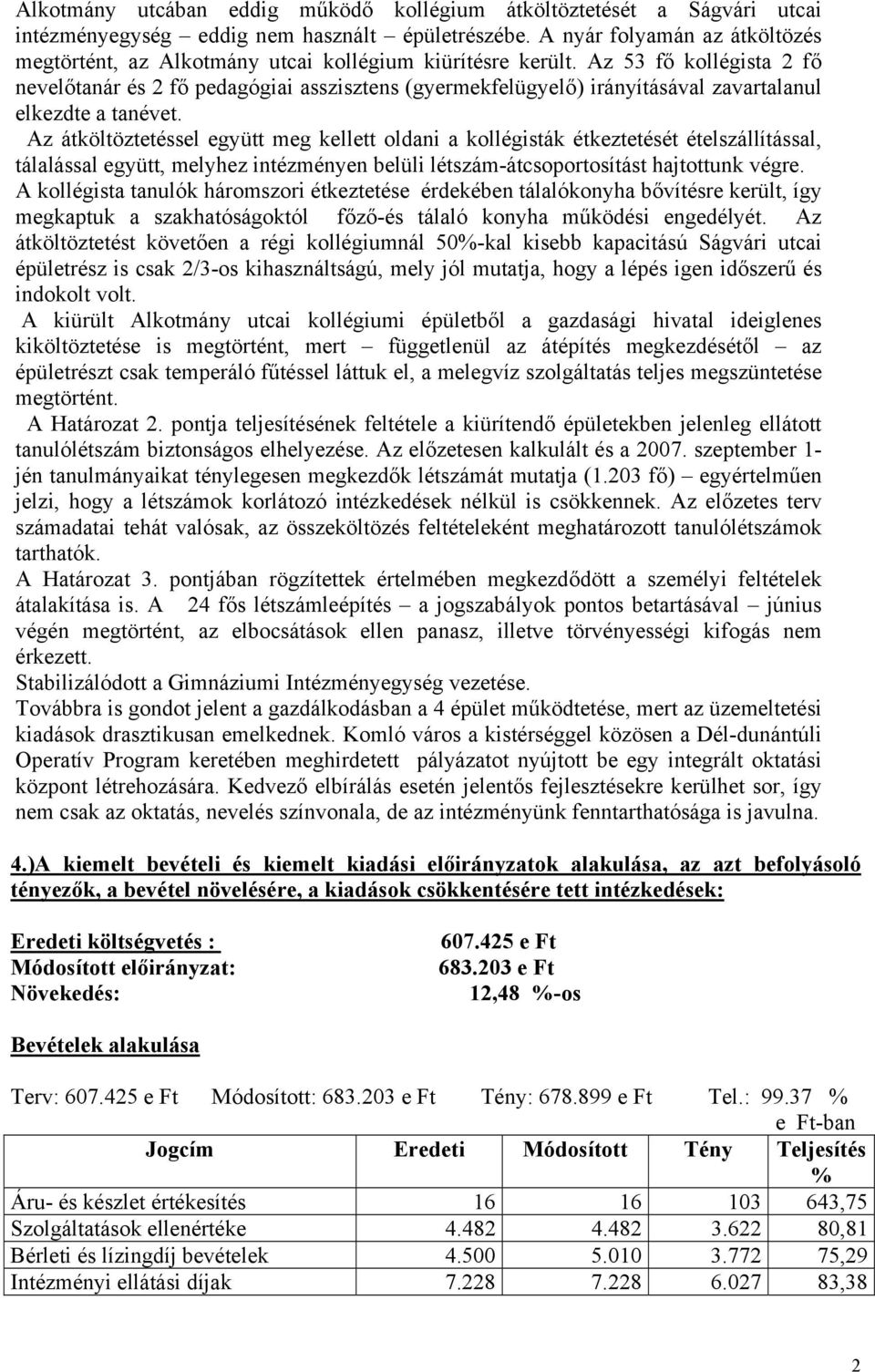 Az 53 fő kollégista 2 fő nevelőtanár és 2 fő pedagógiai asszisztens (gyermekfelügyelő) irányításával zavartalanul elkezdte a tanévet.