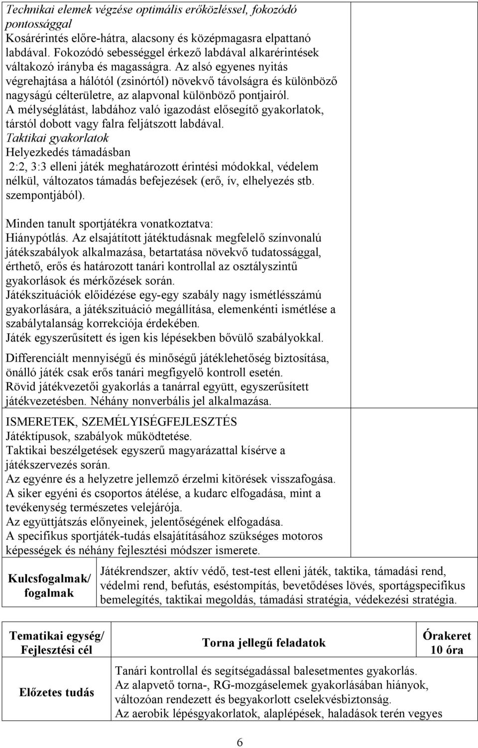 Az alsó egyenes nyitás végrehajtása a hálótól (zsinórtól) növekvő távolságra és különböző nagyságú célterületre, az alapvonal különböző pontjairól.