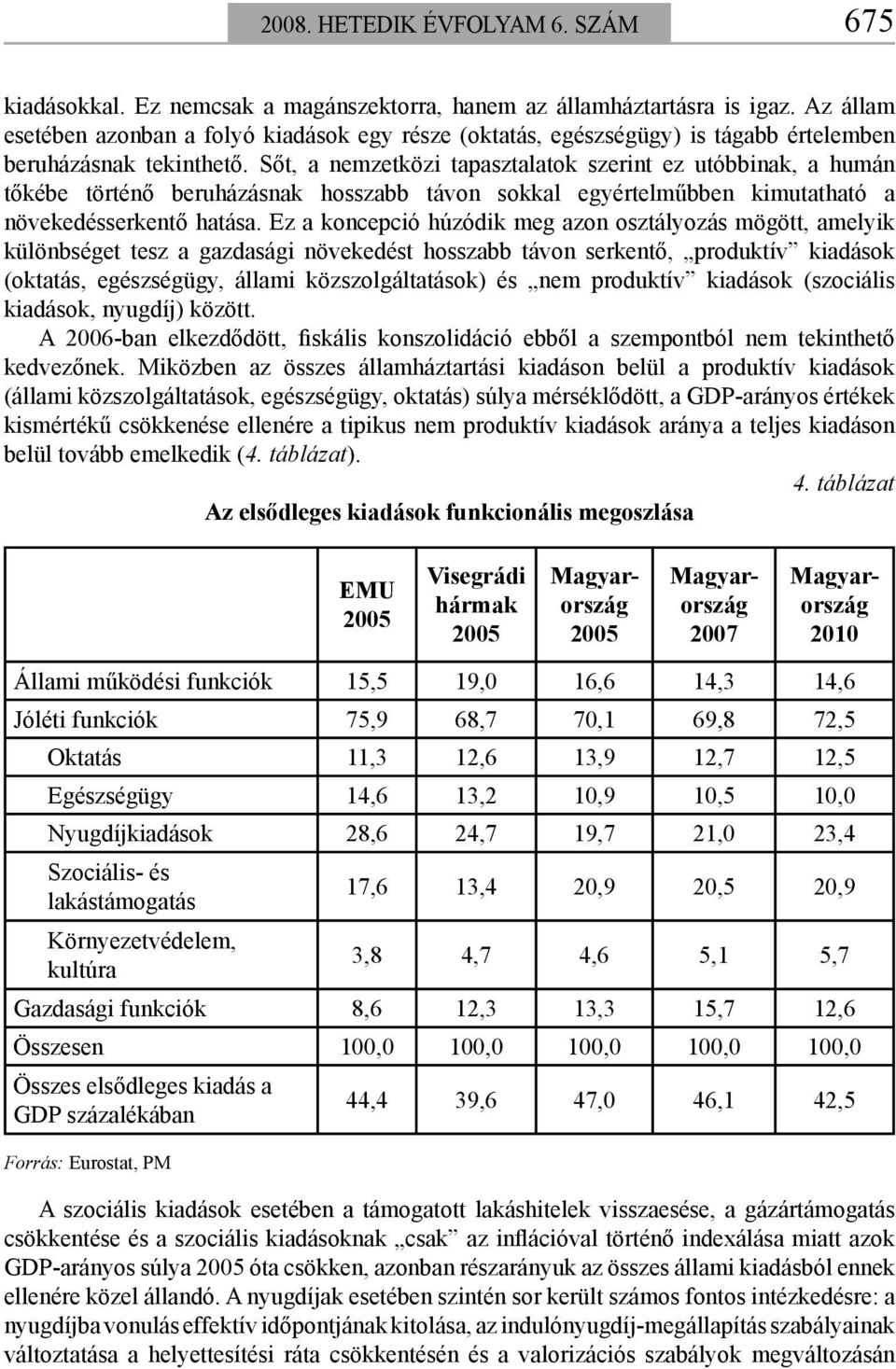 Sőt, a nemzetközi tapasztalatok szerint ez utóbbinak, a humán tőkébe történő beruházásnak hosszabb távon sokkal egyértelműbben kimutatható a növekedésserkentő hatása.