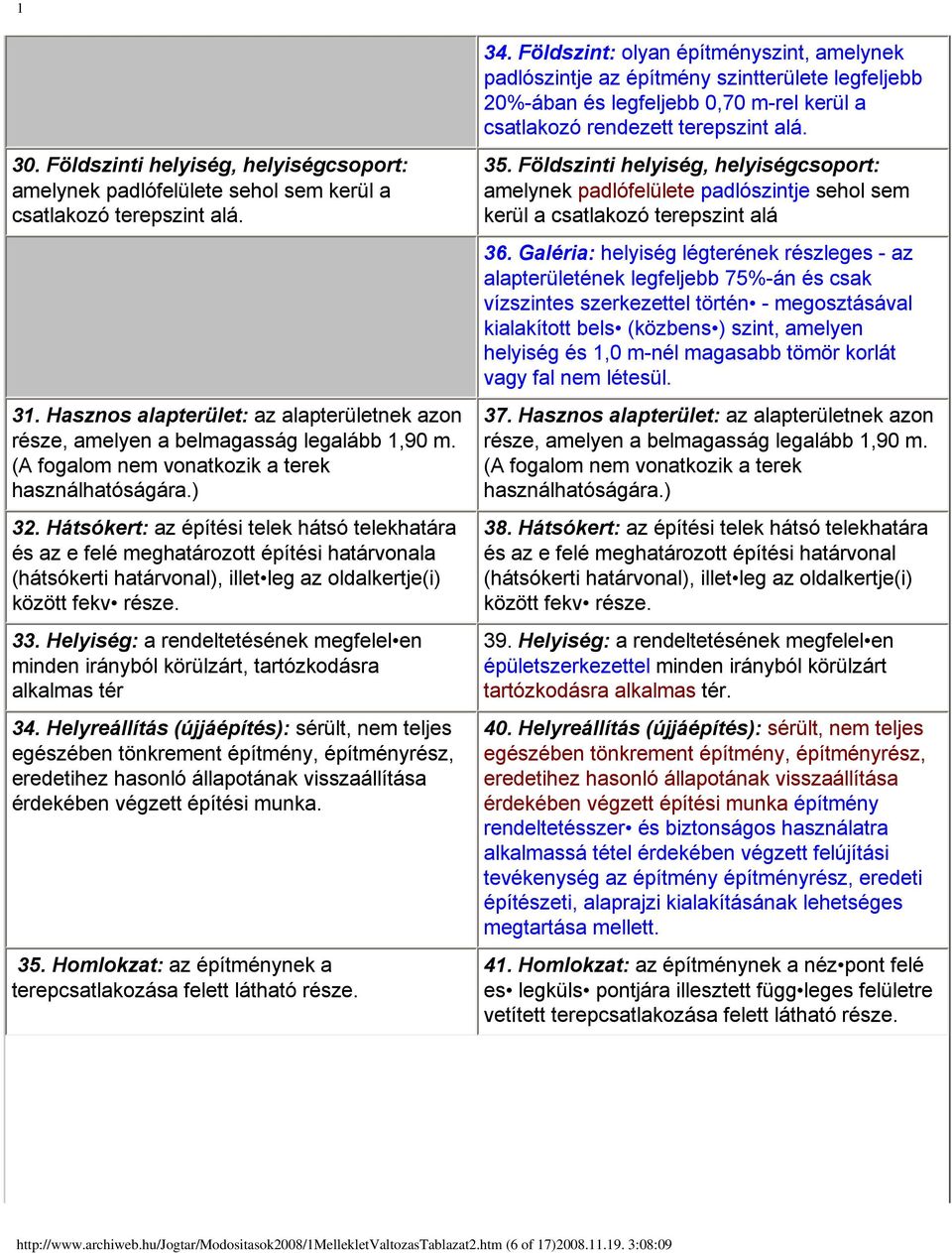 Hátsókert: az építési telek hátsó telekhatára és az e felé meghatározott építési határvonala (hátsókerti határvonal), illet leg az oldalkertje(i) között fekv része. 33.