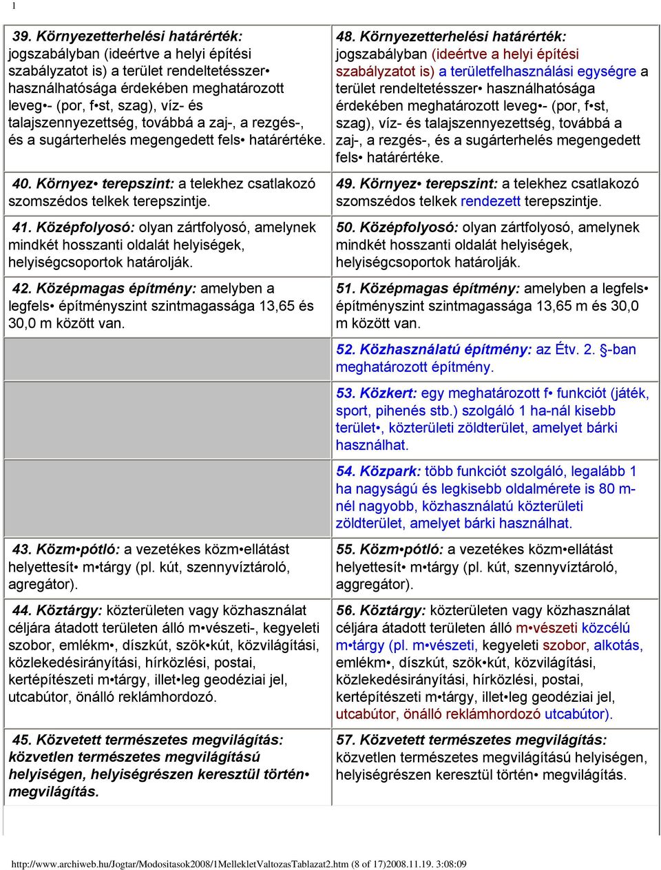 Középfolyosó: olyan zártfolyosó, amelynek mindkét hosszanti oldalát helyiségek, helyiségcsoportok határolják. 42.