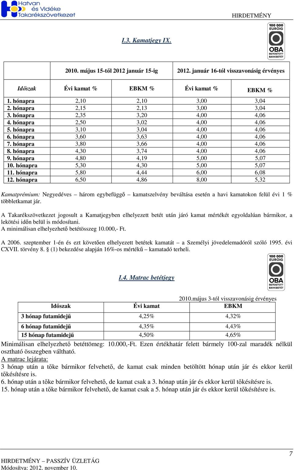 hónapra 4,30 3,74 4,00 4,06 9. hónapra 4,80 4,19 5,00 5,07 10. hónapra 5,30 4,30 5,00 5,07 11. hónapra 5,80 4,44 6,00 6,08 12.