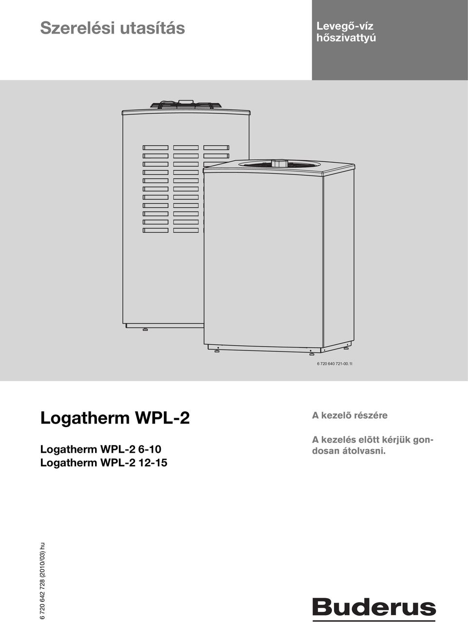 1I Logatherm WPL-2 Logatherm WPL-2 6-10 Logatherm