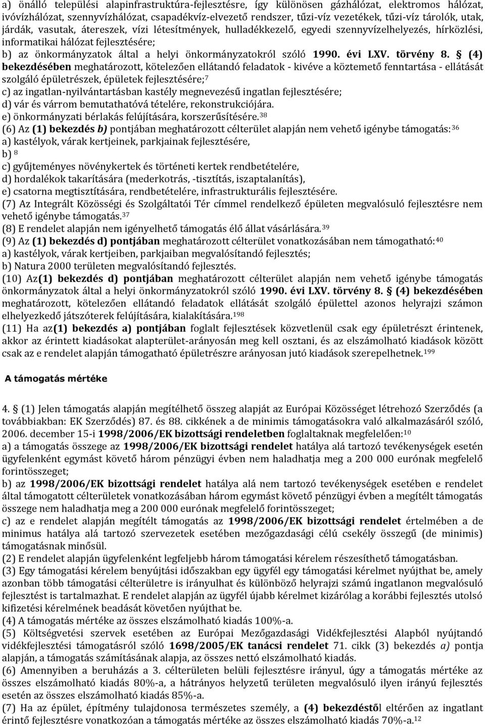 önkormányzatokról szóló 1990. évi LXV. törvény 8.