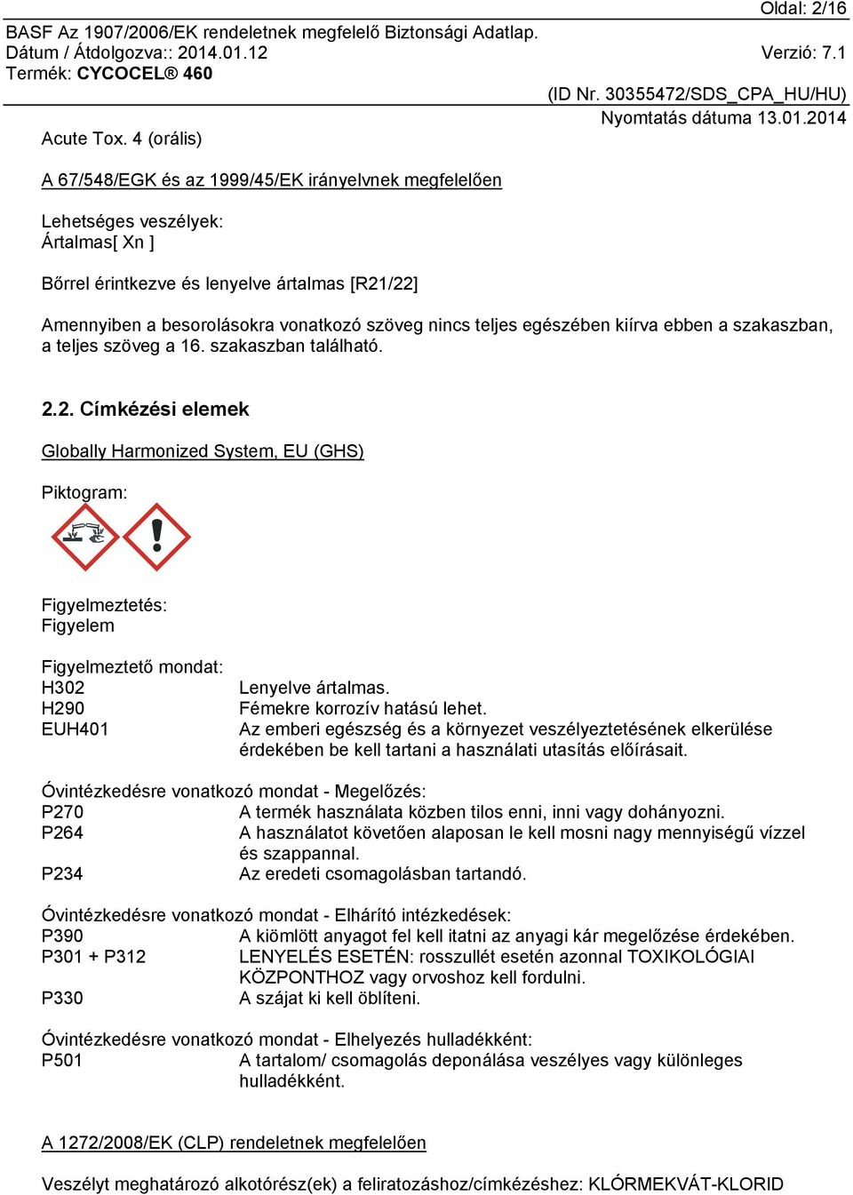 teljes egészében kiírva ebben a szakaszban, a teljes szöveg a 16. szakaszban található. 2.