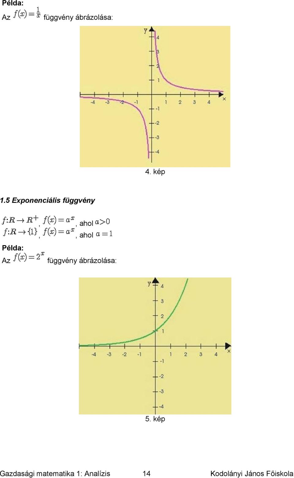 Exponenciális függvény,,