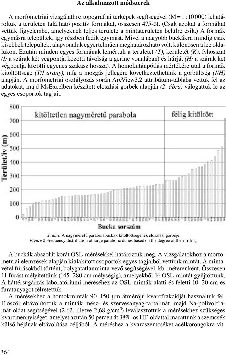 Mivel a nagyobb buckákra mindig csak kisebbek települtek, alapvonaluk egyértelműen meghatározható volt, különösen a lee oldalukon.