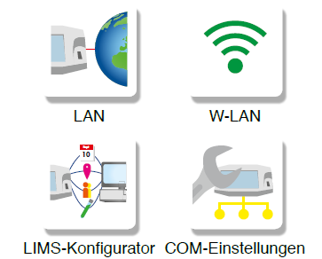 Különféle interfész szolgáltatások Klasszikus interfészek: USB, RS 232, LAN LAN LIMS W-LAN (jön) COM integrált LIMS-konfigurátor A mérési