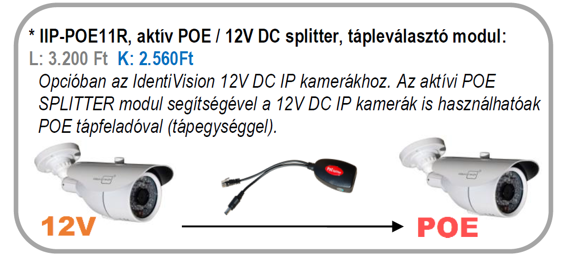 8-12mm (80-24 ) IR LED távolság 15m 22m 40m 45m Egyéb DSS, WDR, ONVIF DSS, WDR, ONVIF DSS, WDR, ONVIF DSS, WDR, ONVIF IIP-L3101F - 68