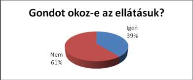 Az egészségügyi problémákkal való együttélés kapcsán szerettünk volna választ kapni arra a kérdésre, hogy gondot okoz-e az egészségügyi problémával küszködő személy ellátása.