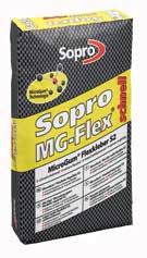 Kerámiák és természetes Kerámiák és természetes MG-Flex MicroGum flexibilis ragasztó MicroGum Flexkleber S2 MG 669 TE C2 S2 MicroGum technológia Egykomponensű, cement alapú, nagyon rugalmas vékony