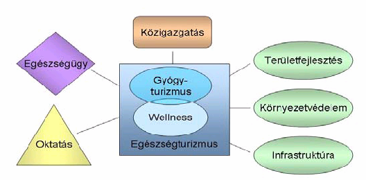 Ágazati kapcsolódás 13 oldal Forrás: Országos Egészségturizmus Fejlesztési Stratégia, Aquaprofit Műszaki, Tanácsadási és Befektetési Zrt., Budapest, 2007. május 30., p. 44.