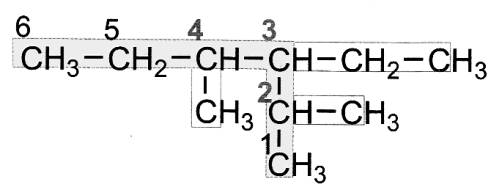 Szénatomok száma Molekulaképlet Megnevezés 5 C5H12 Pentán 6 C6H14 Hexán 7 C7H16 Heptán 8 C8H18 Oktán 9 C9H20 Nónán 10 C10H22 Dekán A szerves vegyületek megnevezésének szabályait a Tiszta és