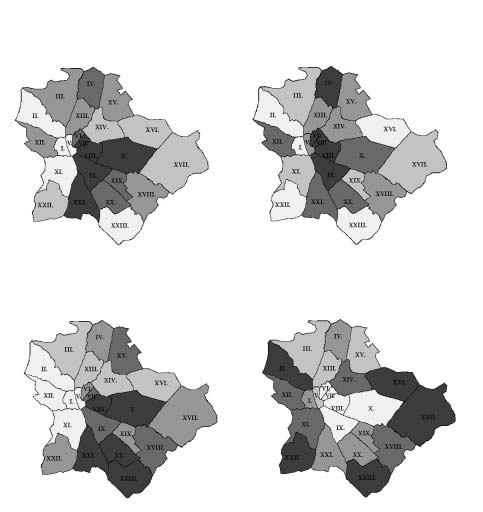 BUDAPESTI NÉPEGÉSZSÉGÜGY 2006. 2. SZÁM A 15 64 éves lakosság LÉGCSÔ, HÖRGÔ ÉS TÜDÔ ROSSZINDUALATÚ DAGANATAI miatti korai halálozása a fôvárosban, 1994 2004.