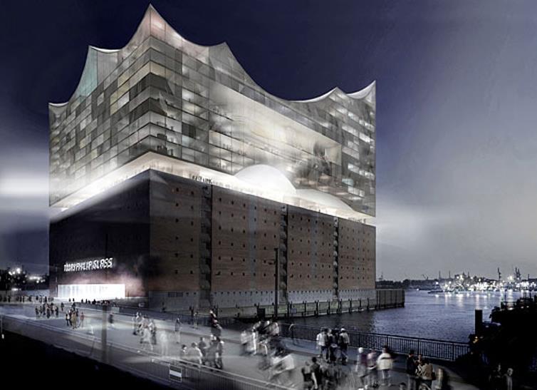 Herzog & de Meuron: Elbphilharmonie, Hamburg terv: