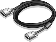 Videokábel: DVI-D (Opcionális tartozék a DVI-bemenettel ellátott típusokhoz, külön vásárolható meg) Videokábel: HDMI (Opcionális tartozék a HDMI-bemenettel ellátott típusokhoz, külön vásárolható meg)