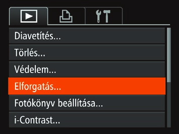 2 Válasszon egy képet. Ha a Képek kiválasztása egyenként szakasz (= 67) 2. lépése szerint választja ki a képeket, akkor a [ ] jelenik meg a kijelzőn.