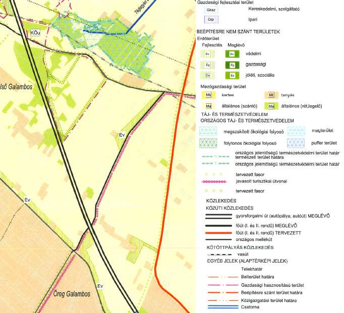 3. Közlekedés A terület jól integrálódik a jelentősebb közlekedési nyomvonalakba. Észak Déli irányban az M5 autópálya halad, mely országos jelentőségű Budapest Szeged kapcsolat.