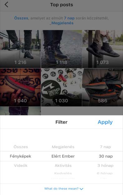 INSTA ANALITIKA LEGNÉPSZERŰBB BEJEGYZÉSEK 22 AZ ELMÚLT IDŐSZAK BEJEGYZÉSEINEK TOPLISTÁJA SZŰRHETŐEN SZŰRÉSI LEHETŐSÉGEK: POSZTOK TÍPUSA