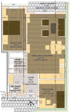 Alaprajzaink Floorplans Közepes méretű lakásaink Medium apartments 2. sz. lakás - 62,83 m 2 + erkély 3. sz. lakás - 62,83 m 2 + erkély 4.