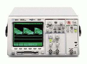 Agilent 54622A Portable Oscilloscope (DSO) 2 Ch, 100 MHz; max 200 Msa/s, max 2 MB/ch (MegaZoom) Hi-Def display, flexible Trig; automeas, 2K FFT floppy disk; GPIB, IntuiLink: Toolbars; Data Capture
