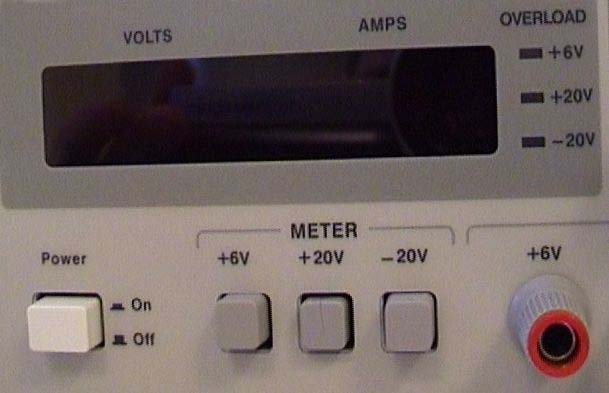 Power Supply - max + 6V output overload 1 select 2