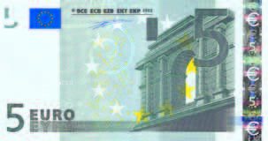 eurós bankjegy képe