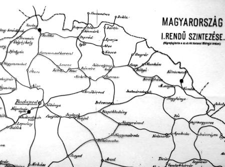 35. ábra. Fényképek 1932-ből, 1950-ből és 2000-ből. 36. ábra. A nadapi őspont környezete 2011 júniusában. 37. ábra. Részletek Fasching Antal szintezési vázlatáról.