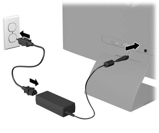 Csatlakoztassa a HDMI kábel egyik végét a HDMI csatlakozóhoz a monitor hátulján (egyes típusokon), a másik végét pedig a bemeneti eszközhöz. A HDMI kábel nem tartozék.
