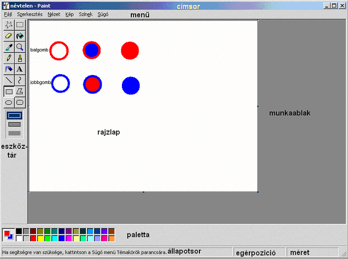 A WINDOWS PIXELGRAFIKUS RAJZOLÓPROGRAMJAI (PAINT, PAINTBRUSH) 1.