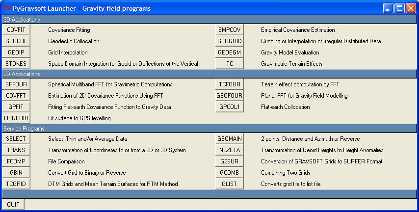 GRAVSOFT programok Python grafikus