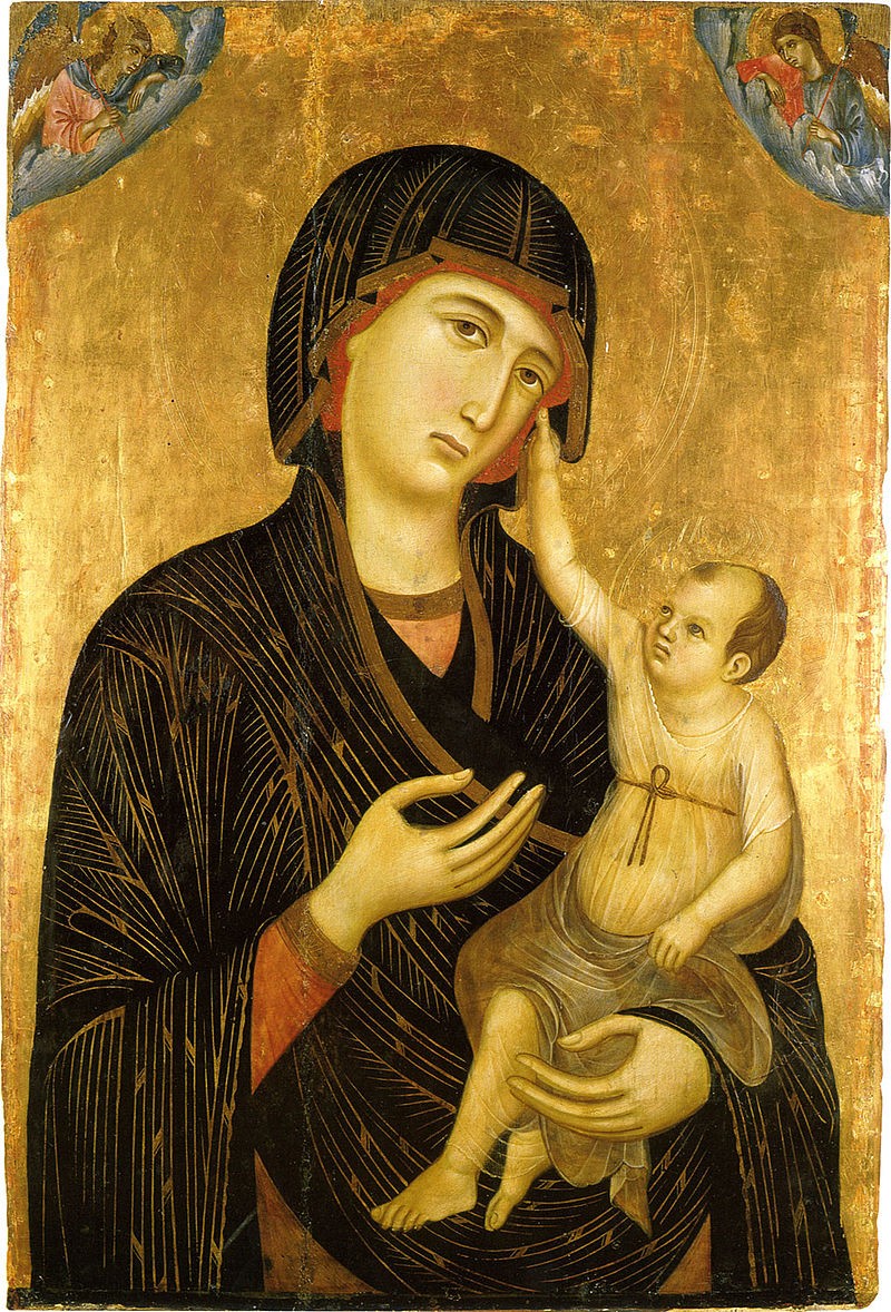 T Madonna and Child by Duccio,