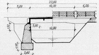 Régi hídfıszerkezetek síkalapozású,