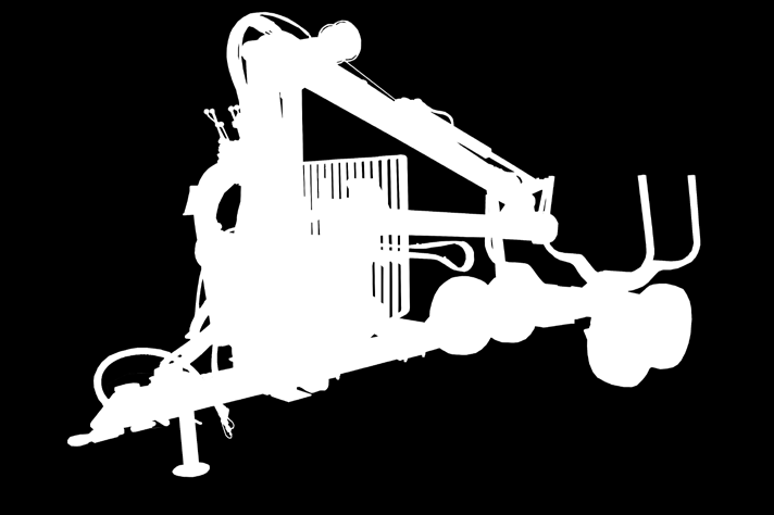 IGLAND 480 Swingtrac ALAPFELSZERELTSÉG Az IGLAND 480 szállítási kapacitása 9,5 tonna és a következő felszereltséggel kerül szállításra: rakodó, rönkfogó, rotátor.