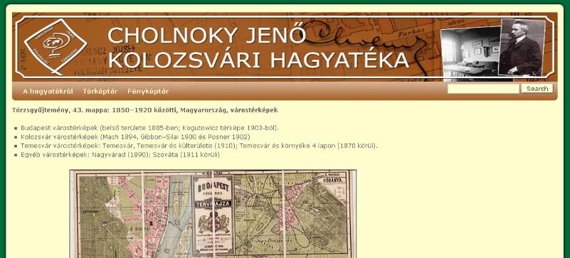 Honlap, e-mail hagyatek.cholnoky.ro/terkeptar bezsombor@yahoo.