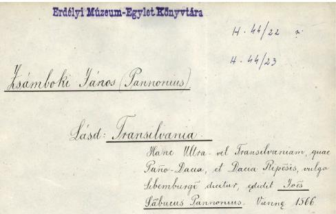 Kolozsvári Egyetemi Könyvtár Térképtára, Kolozsvár 1859 Erdélyi Múzeum- Egyesület 1872 Kolozsvári