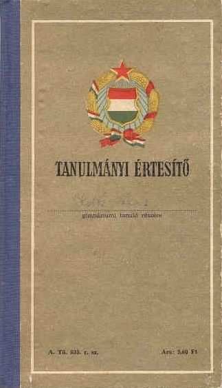 A középfokú iskolai oktatásban használt egyes nyomtatványok Az 1949/50-es tanévben bevezetésre került az orosz nyelv oktatása.