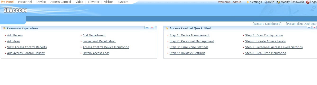 ZKACCESS 5.3 ÚTMUTATÓ Beléptető rendszer a CCA3 és INBIO vezérlő központokhoz Telepítés FONTOS!