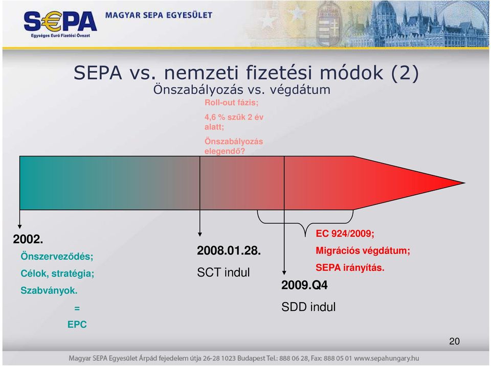 elegendı? 2002. Önszervezıdés; Célok, stratégia; Szabványok.