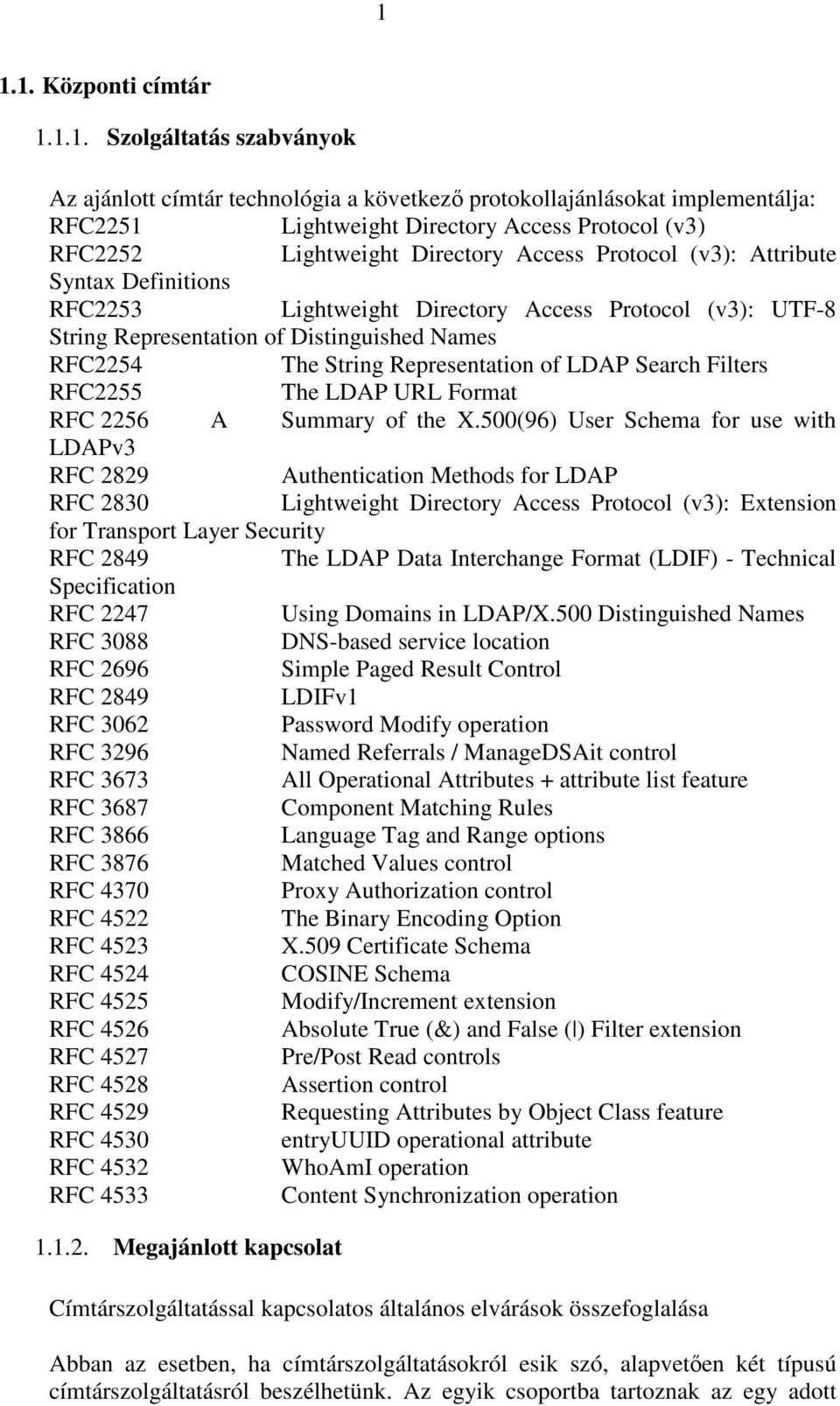 Representation of LDAP Search Filters RFC2255 The LDAP URL Format RFC 2256 A Summary of the X.